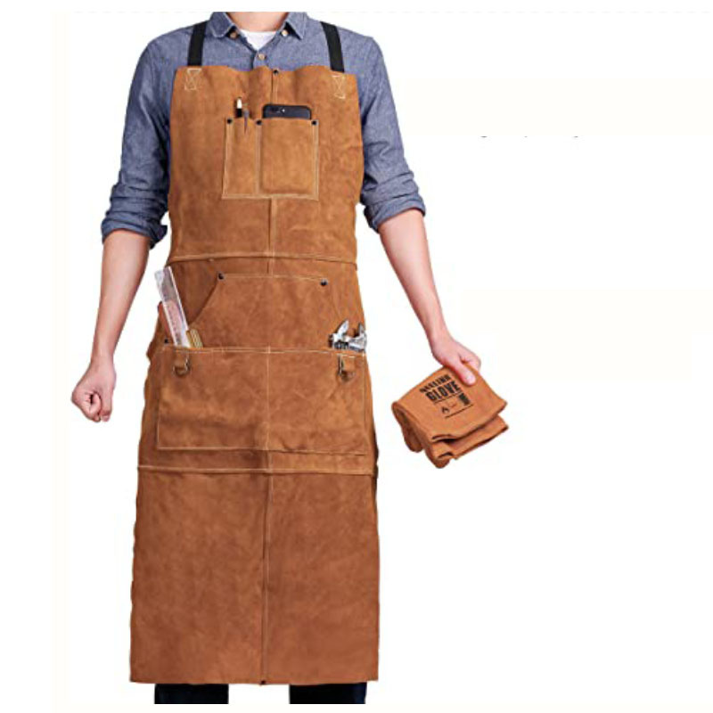 Woodworking Overalls - Apron Canvas Apron Woodworking Electrician Floral
