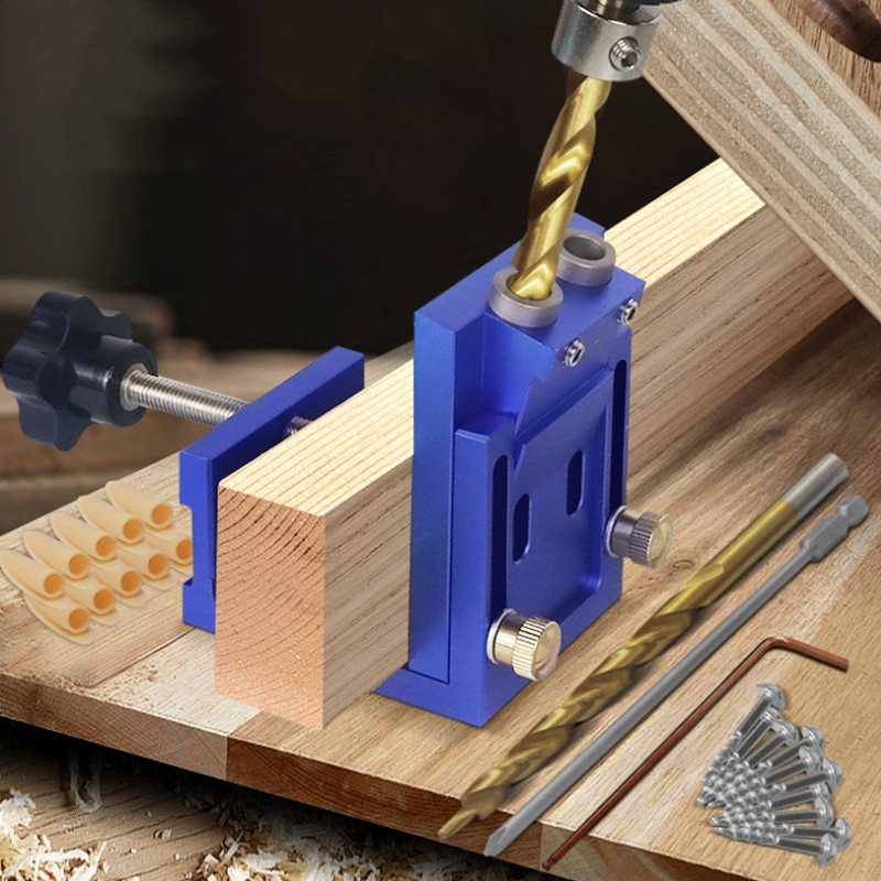 Woodworking Hacks - Pocket Hole Drill Guide Dowel Jig,