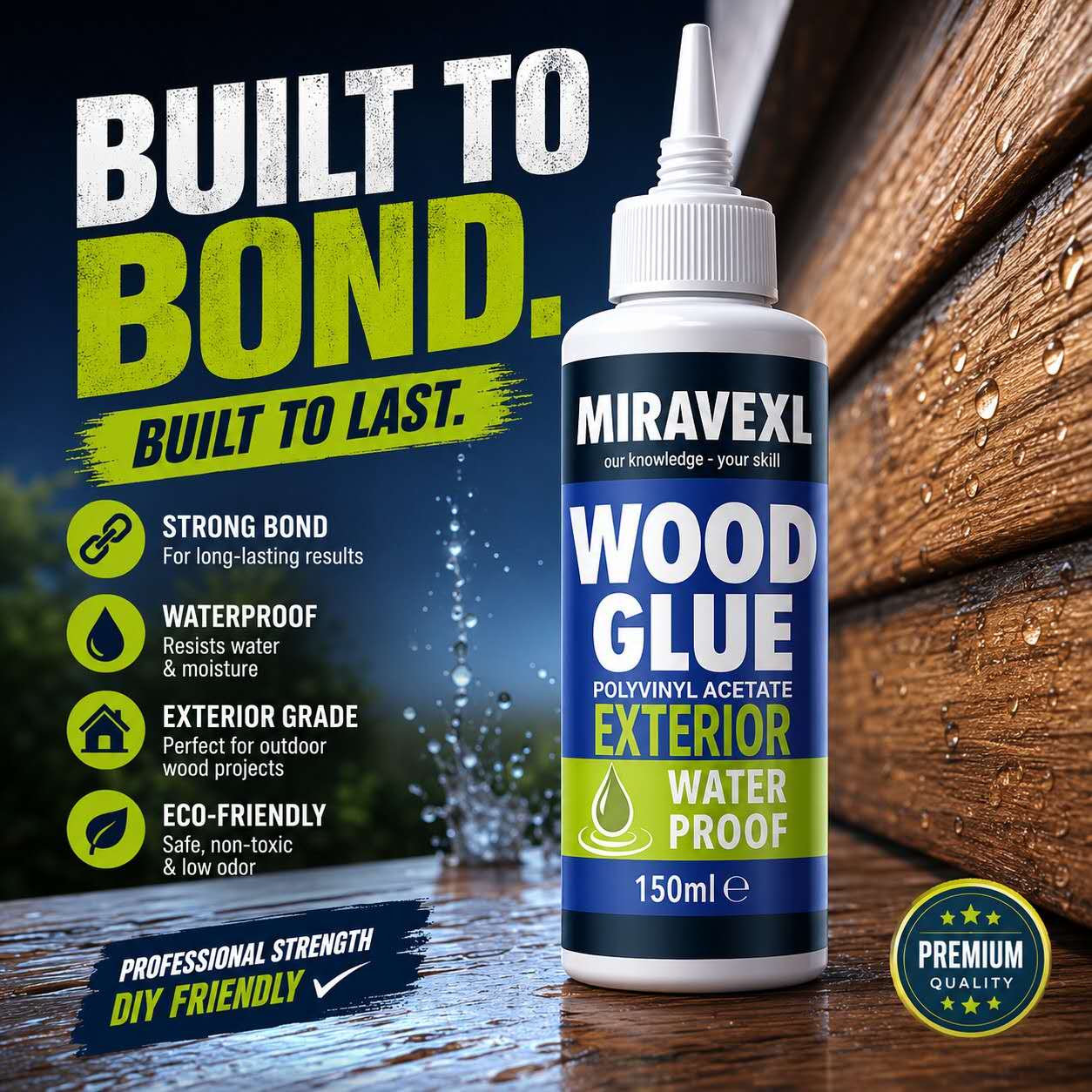 Woodworking Class - Fast Dry Wood Glue High Strength