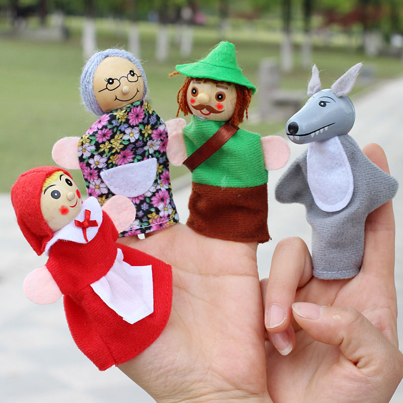 Woodworking Kids Toys - 4pcs/Lot Kids Finger Puppets Doll Plush