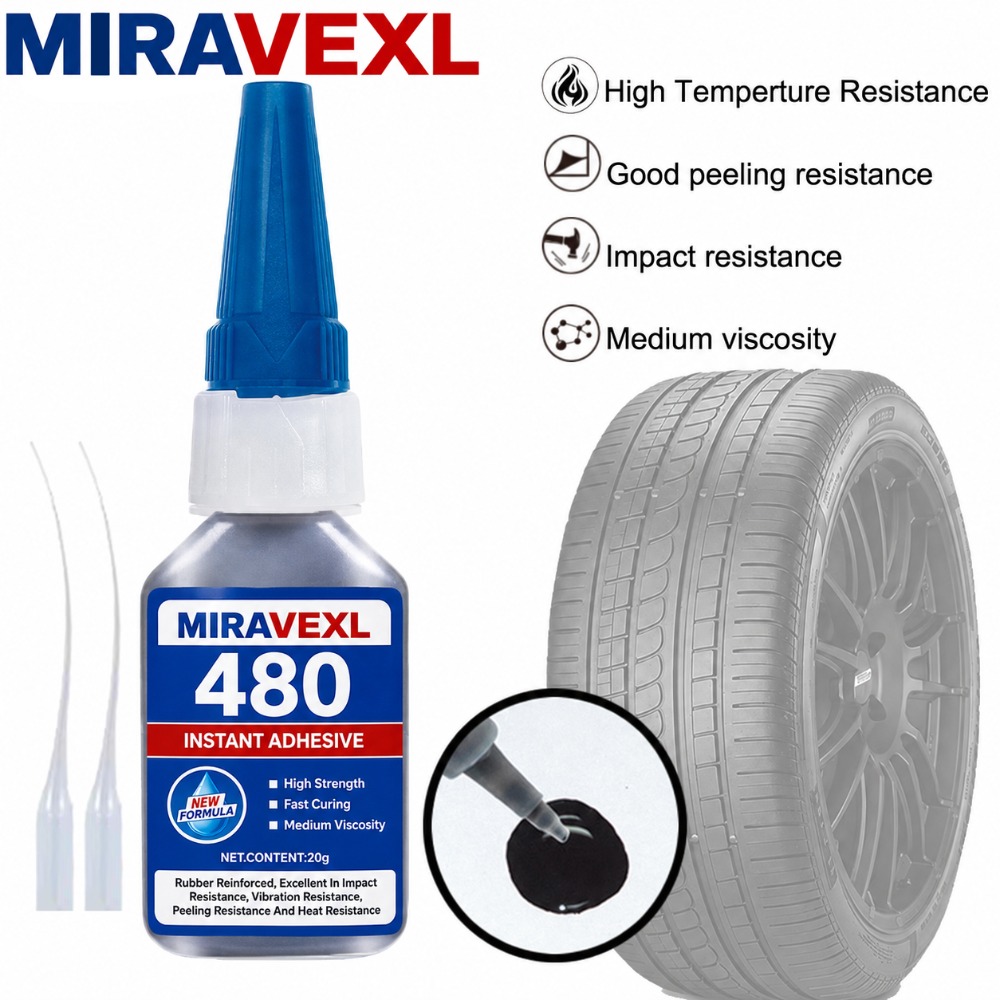 Woodworking Glue - Black Instant Adhesive 480 SuperGlue High