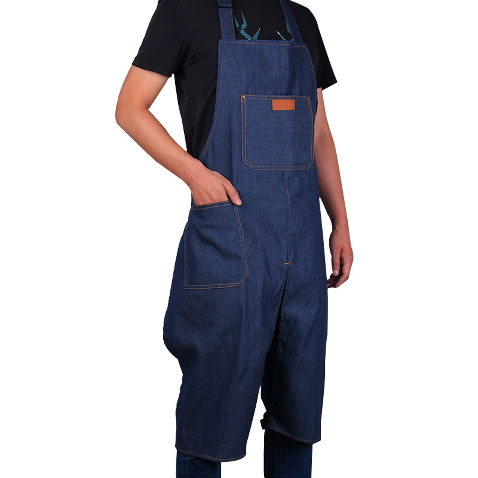 Woodworking Overalls - Adjustable Denim Split Leg Apron Portable