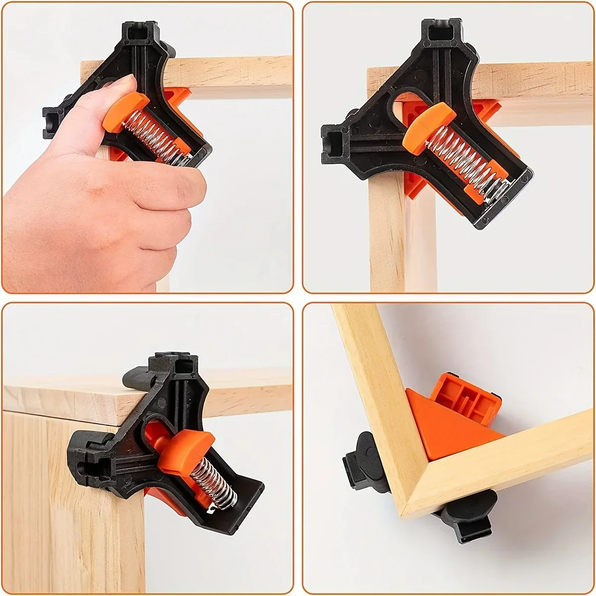 4PCS Right Angle Fixing Clip A - огляд і ціна Woodworking Right Angle Clamp