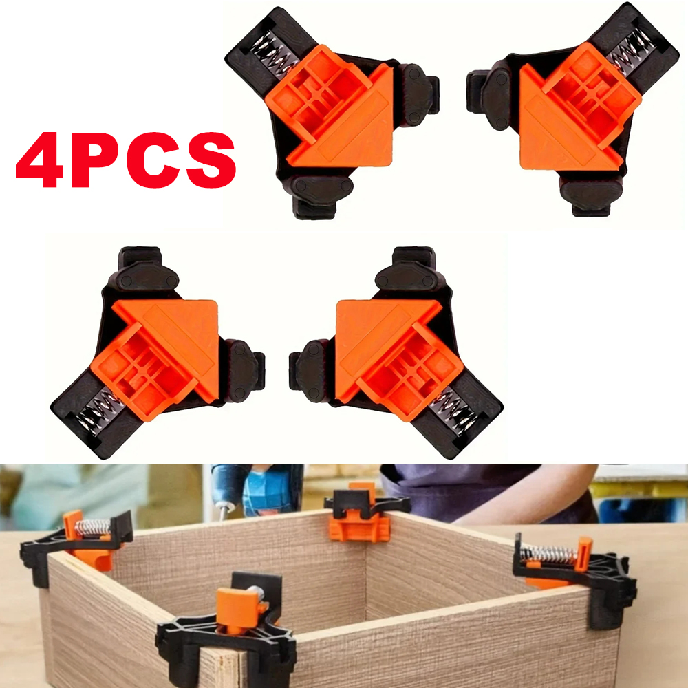 4PCS Right Angle Fixing Clip A - огляд і ціна Woodworking Right Angle Clamp