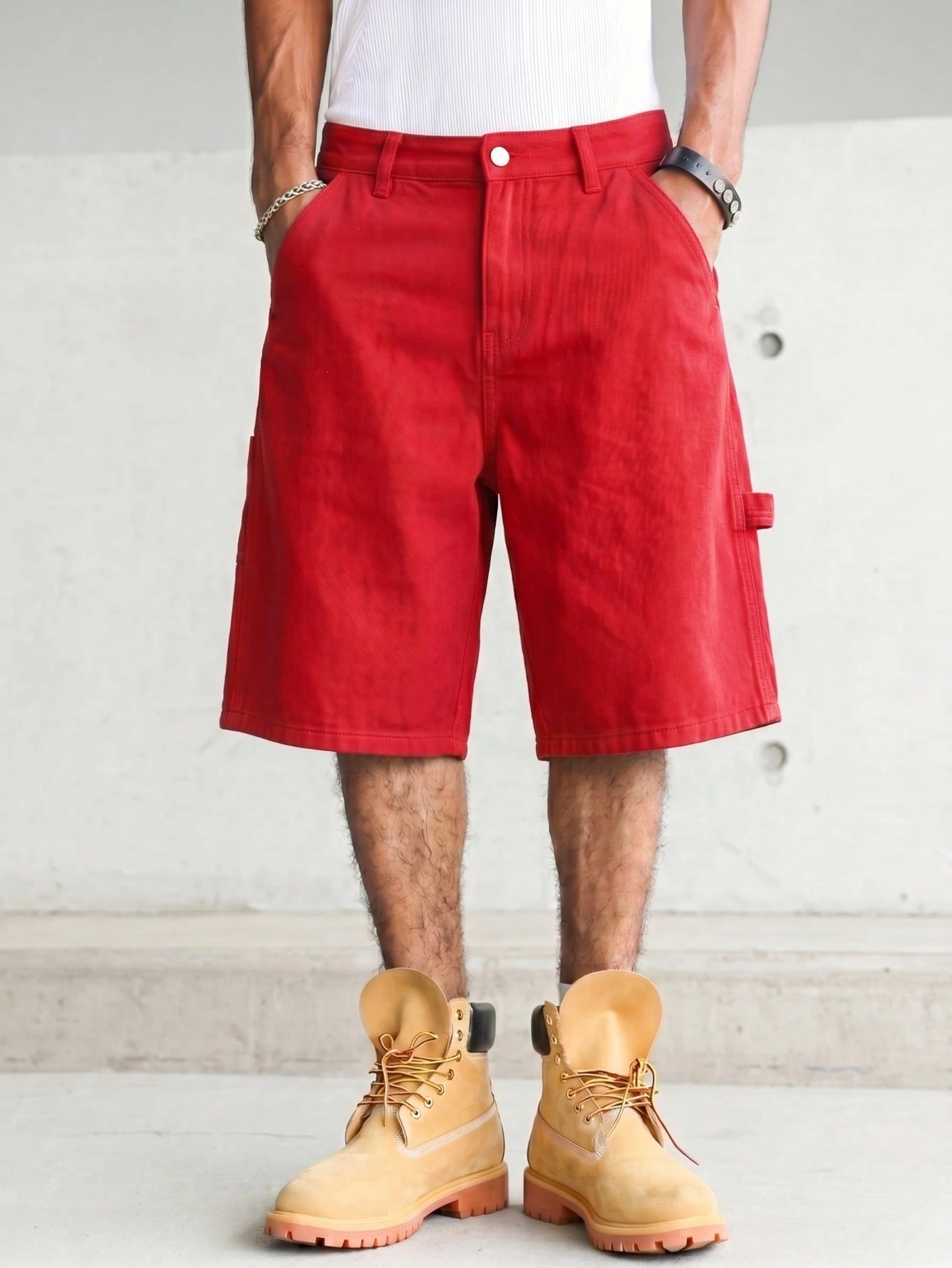 Men's Solid Bright Red Carpent - огляд і ціна Woodworking Overalls