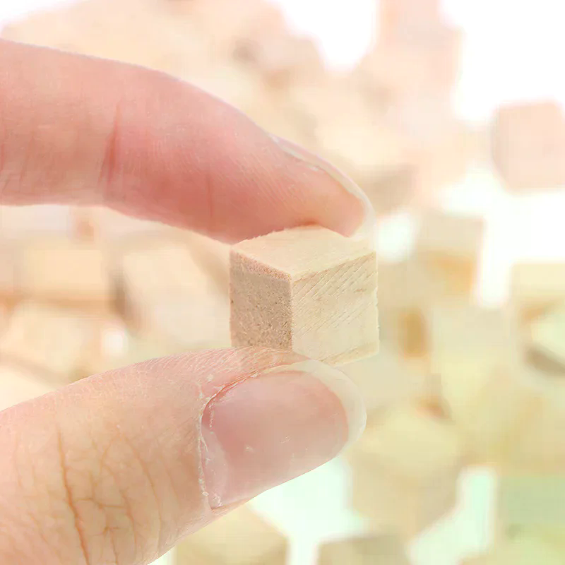100pcs Unfinished Blank Mini D - огляд і ціна Woodworking Kids Toys