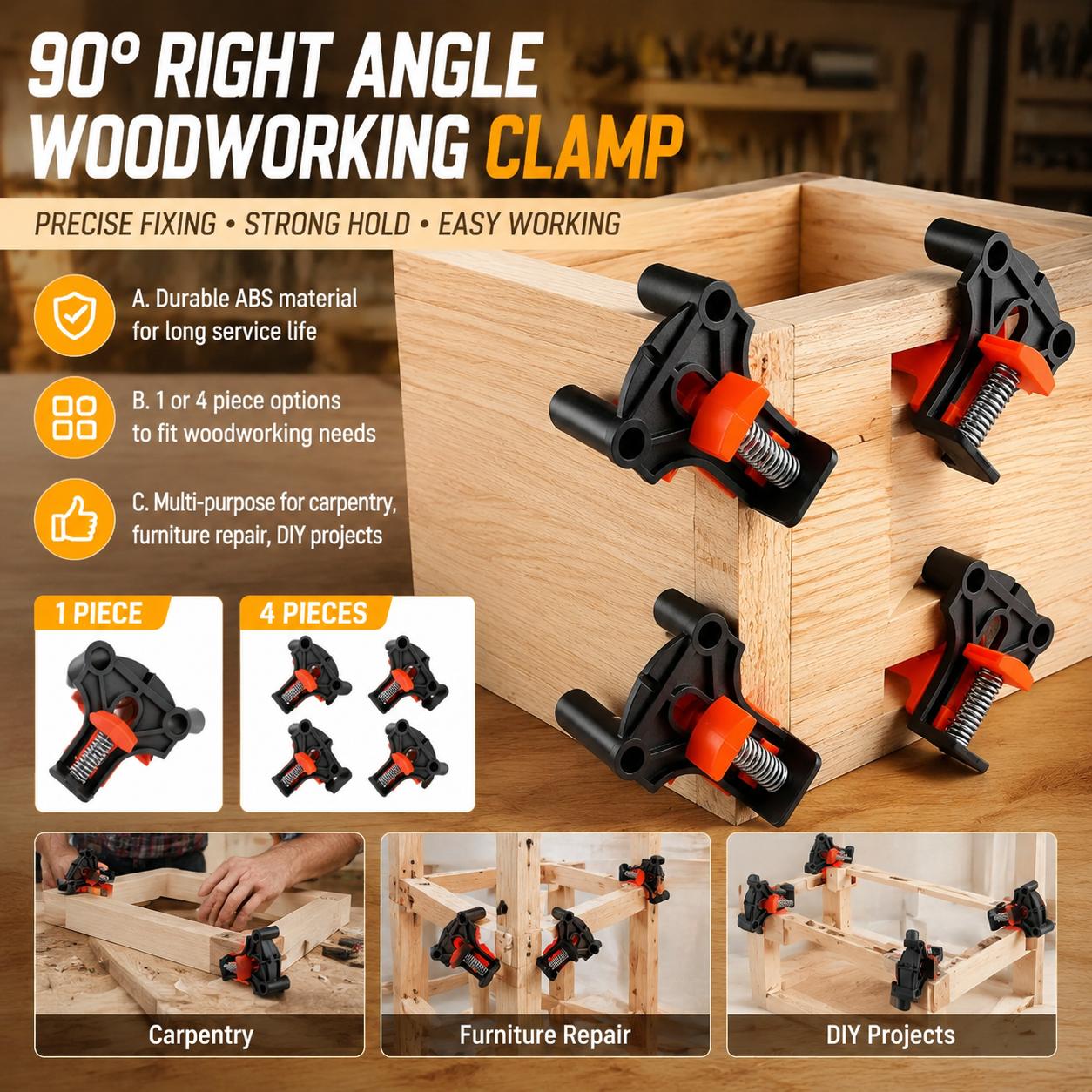 Premium Woodworking Carpentry  - огляд і ціна Woodworking Right Angle Clamp