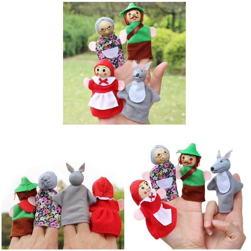 4pcs/Lot Kids Finger Puppets D - огляд і ціна Woodworking Kids Toys