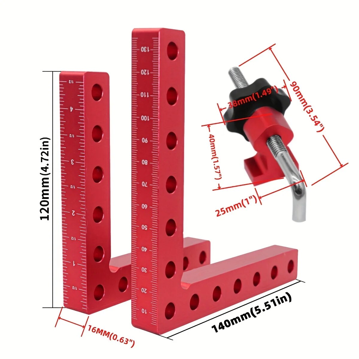 1Set 90 Degree Positioning Squ - огляд і ціна Woodworking Right Angle Clamp