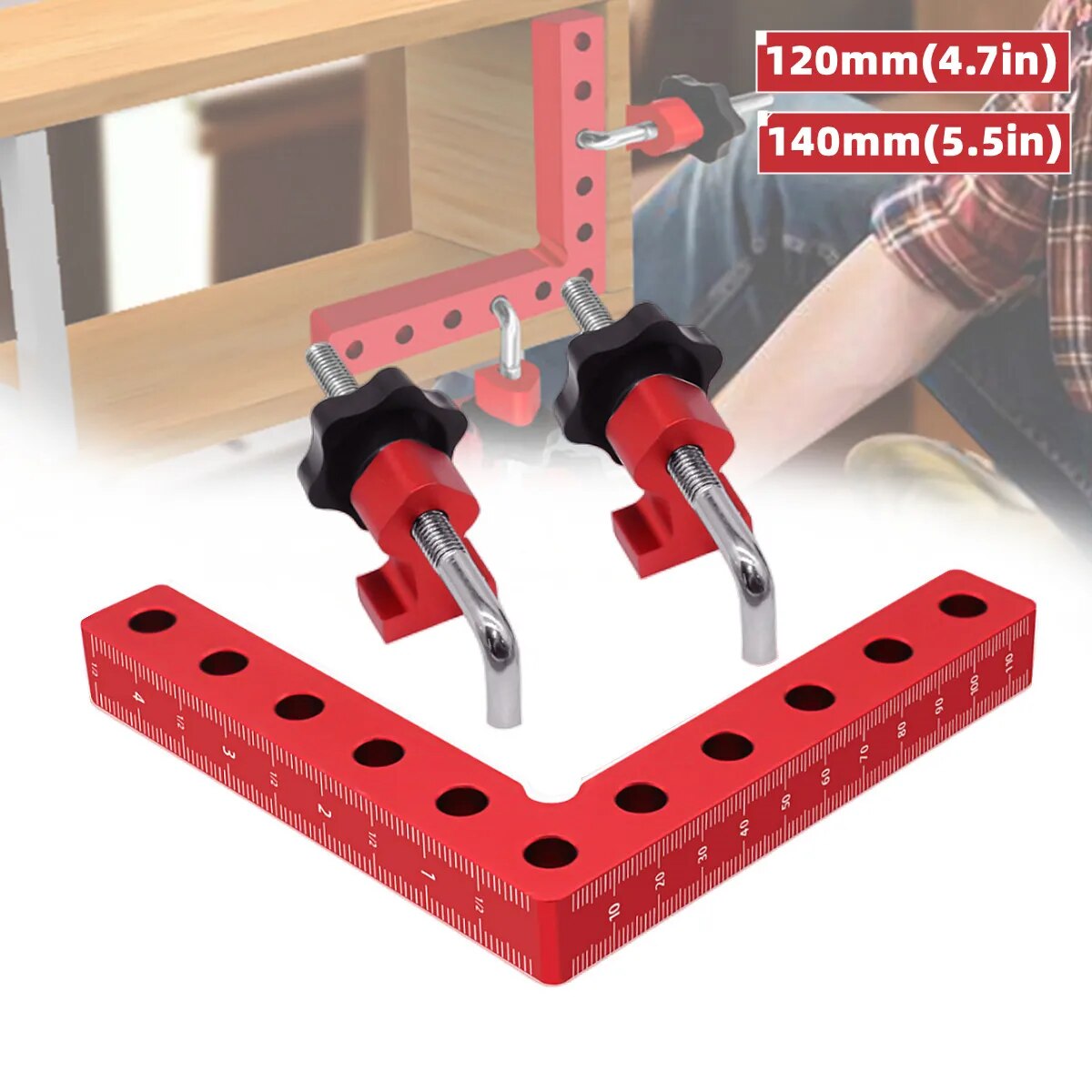 1 Set 90 Degree Positioning Sq - огляд і ціна Woodworking Right Angle Clamp
