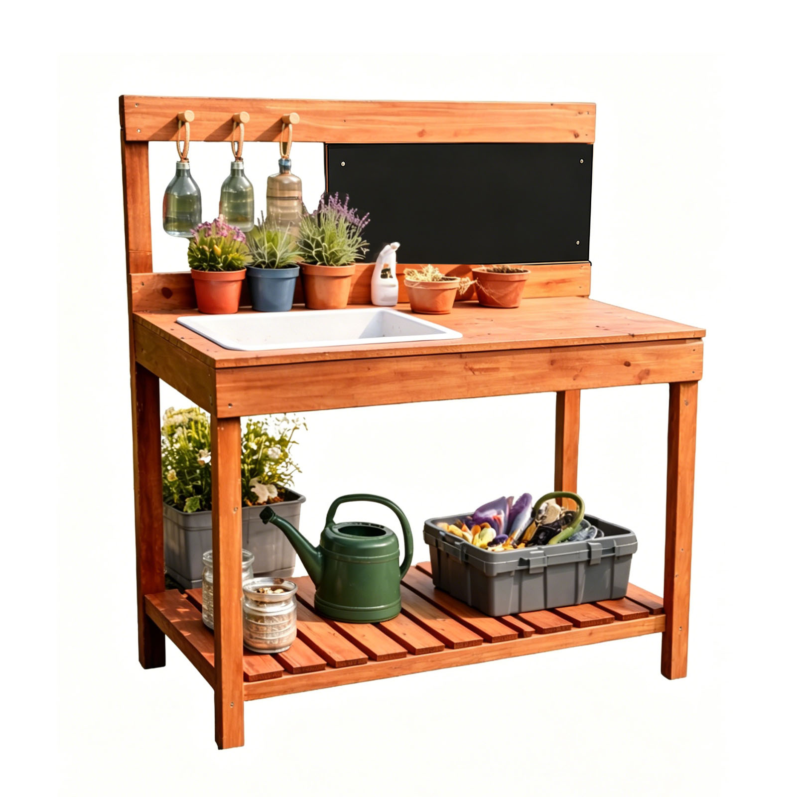 Wooden Potting Benches For Chi - огляд і ціна Workbench Woodworking