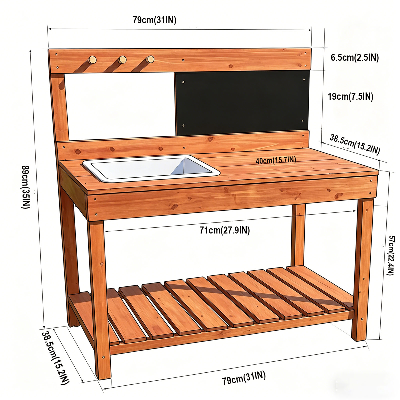 Wooden Potting Benches For Chi - огляд і ціна Workbench Woodworking