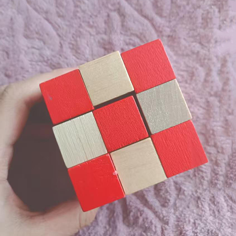 Wooden Snake Cube Puzzle IQ Lo - огляд і ціна Woodworking Kids Toys
