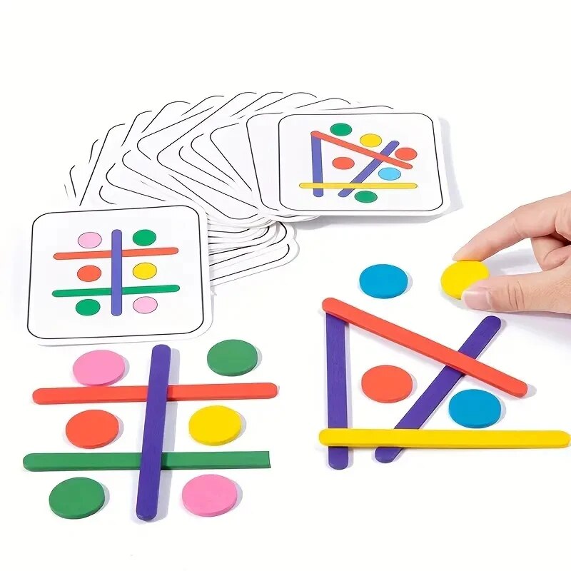 Kids Rainbow Stick Thinking Pu - огляд і ціна Woodworking Kids Toys