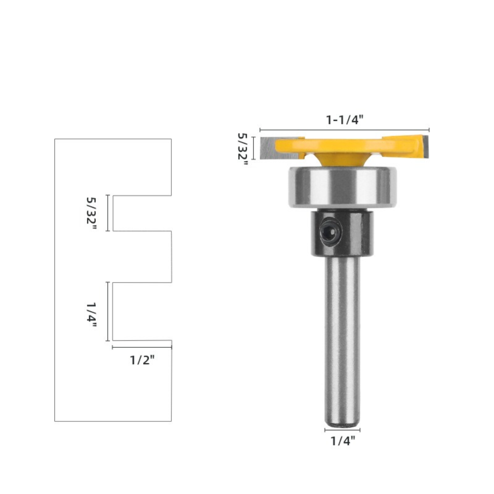 Bearing T-shaped 1/4 handle wo - огляд і ціна Woodworking Groove