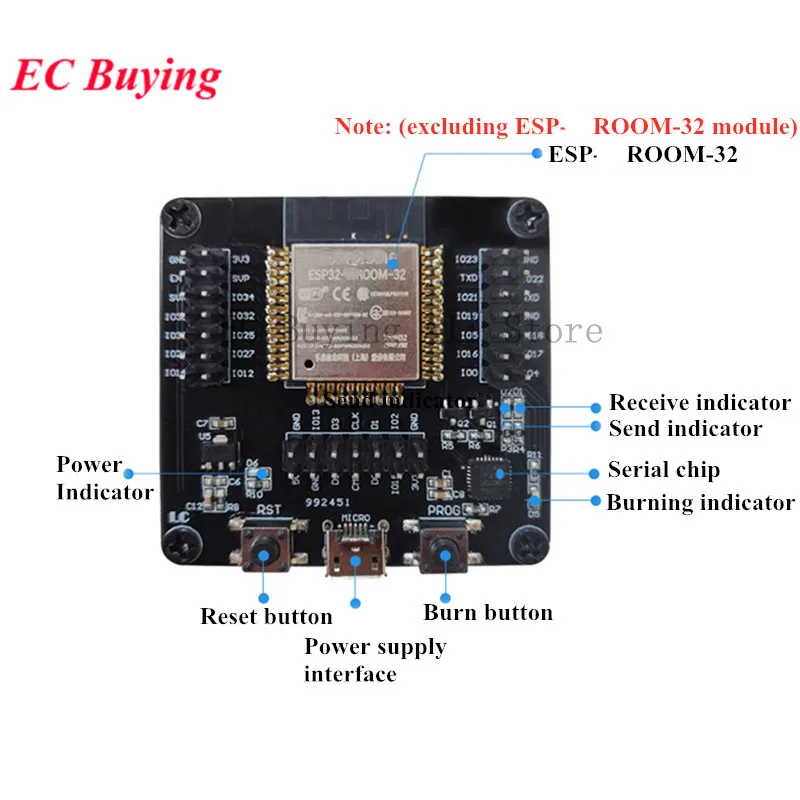 ESP8266 ESP-W&ROOM-32 Developm - огляд і ціна Woodworking Hacks
