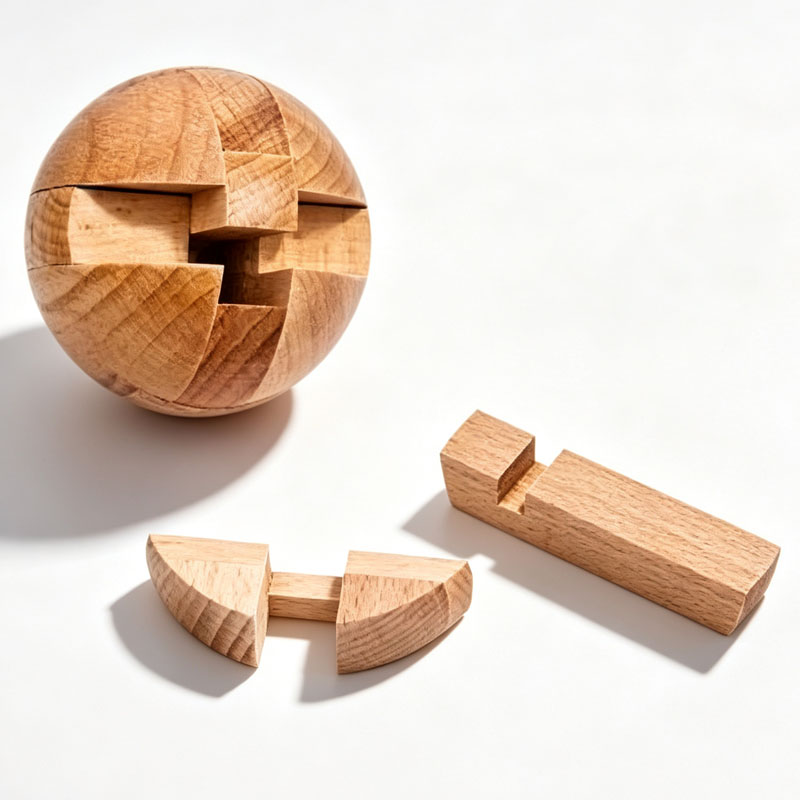 Classic Wooden Puzzle Ball Mag - огляд і ціна Woodworking Kids Toys