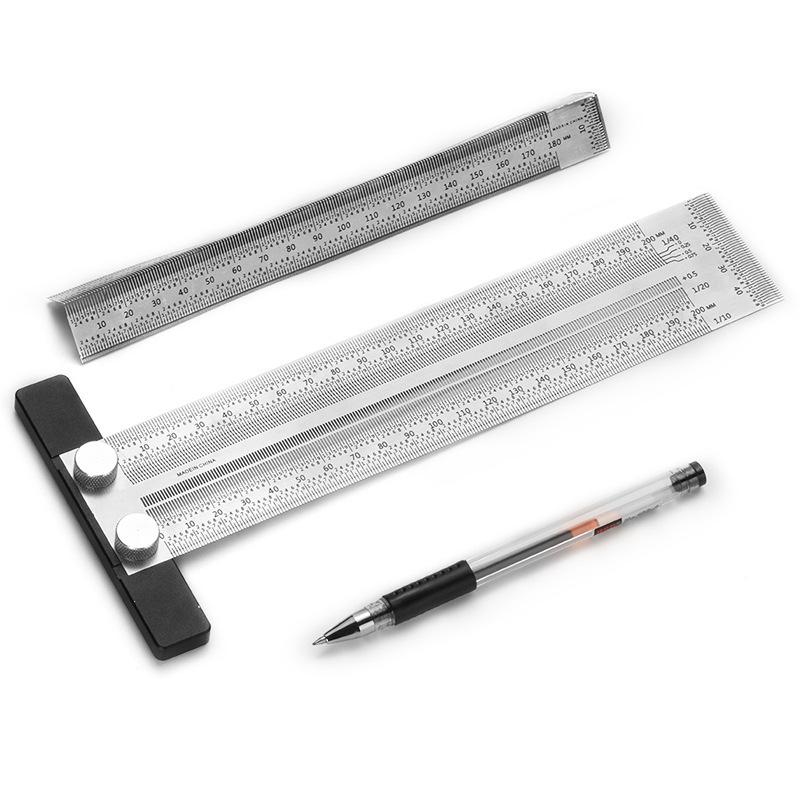 【HG】High Precision T Type Hole - огляд і ціна Woodworking Ruler
