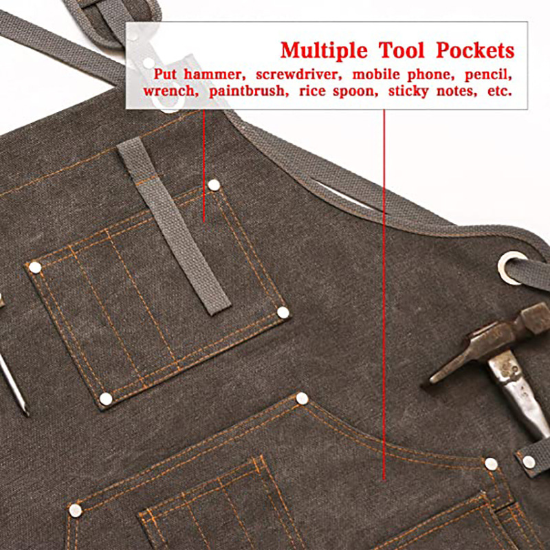 Simple Thickened Canvas Apron  - огляд і ціна Woodworking Overalls