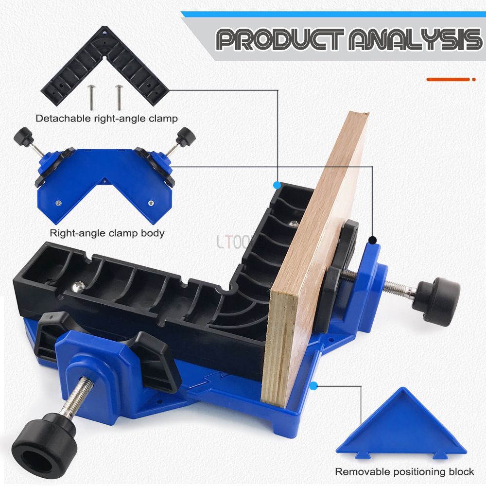 90 Degree Right Angle Clamp Se - огляд і ціна Woodworking Right Angle Clamp